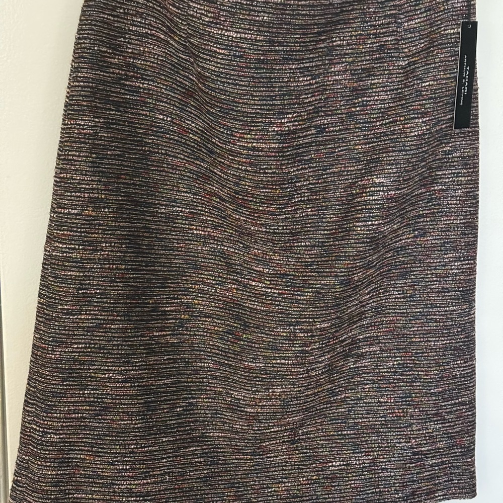 Tahari Multicolor Tweed Pencil Skirt